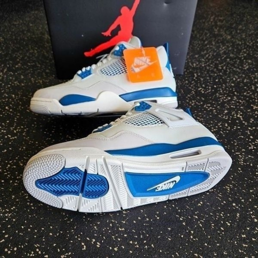 Air Jordan 4 Retro Military Industrial Blue FV5029-141 Men's - Picture 8 of 8